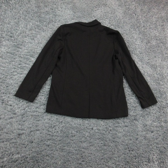 Montgomery Port Blazer Womens Medium Black Stretch One Button Suit Jacket NWT - Picture 9 of 11